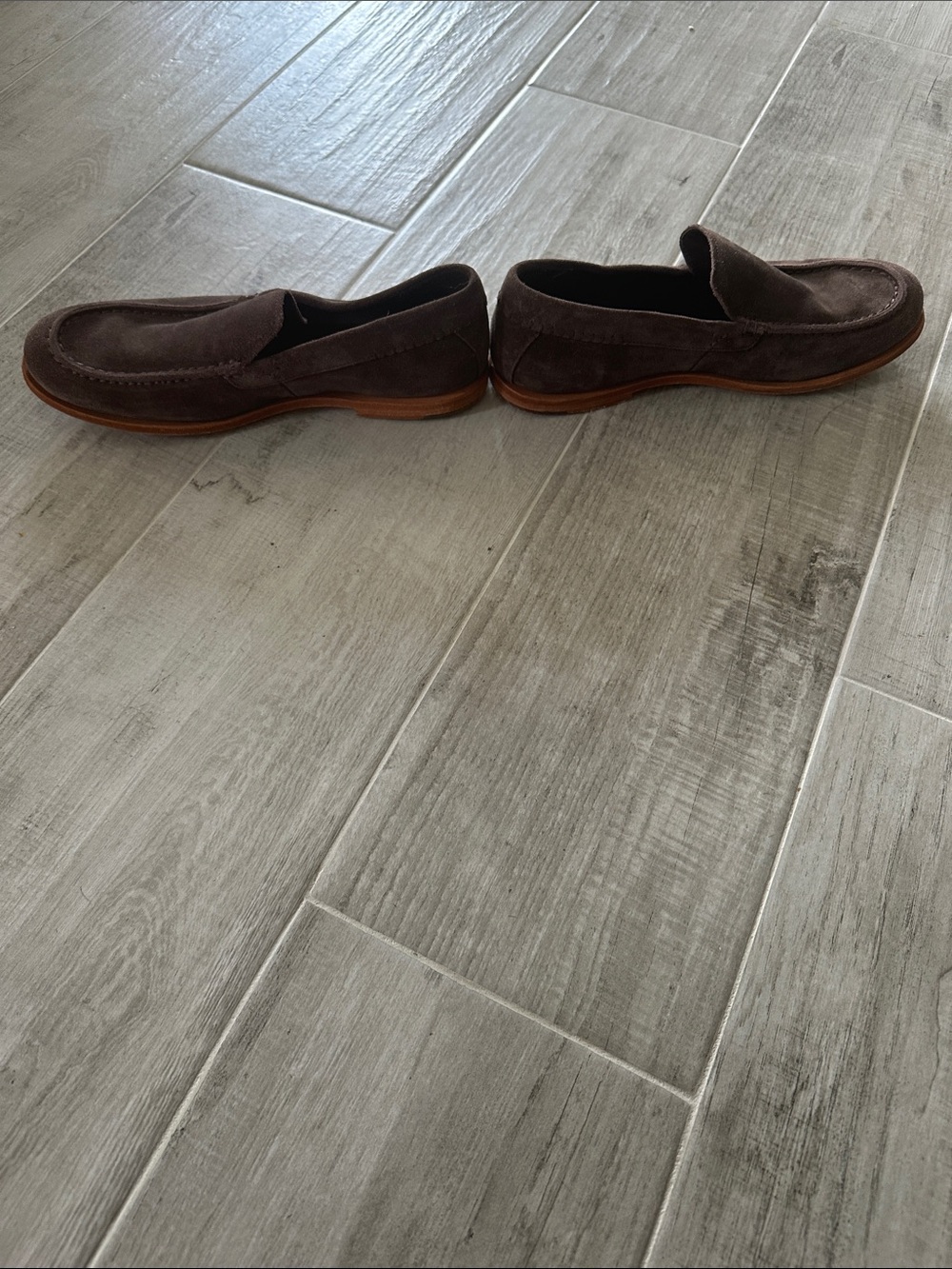 Men's Timberland Boot Company Suede Tauk Point Loafers - Brown - Picture 3 of 6